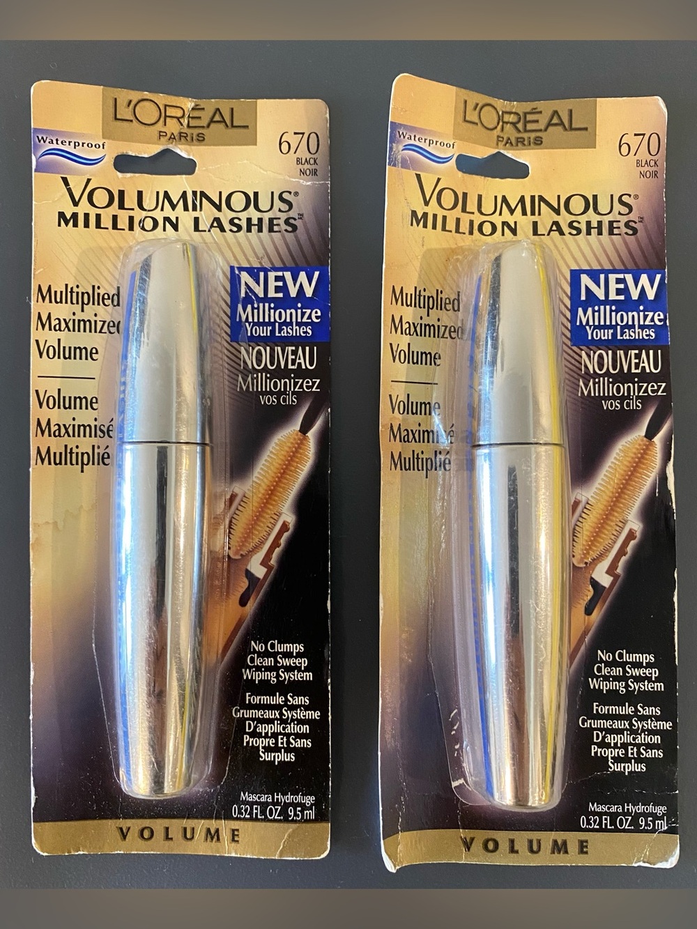 L'Oreal Voluminous Million Lashes Mascara - Black (set of 2)
